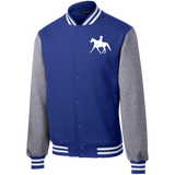 Missouri Fox Trotter LADY FINAL ART WHITE ST270 Fleece Letterman Jacket