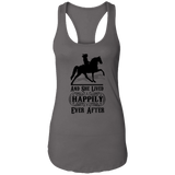 HAPPILY EVER AFTER (TWH Pleasure) Blk NL1533 Ladies Ideal Racerback Tank