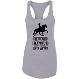 HAPPILY EVER AFTER (TWH Pleasure) Blk NL1533 Ladies Ideal Racerback Tank