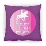 SHE LIVED HAPPILY TWH PLEASURE SHADES OF PINK ZP14 Small Square Pillow