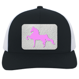 AMERICAN SADDLEBRED PINK 104C Trucker Snap Back - Patch