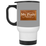 MY PONY NASHVILLE BRAND XP8400W White Travel Mug