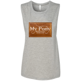MY PONY NASHVILLE BRAND B8803 Ladies' Flowy Muscle Tank