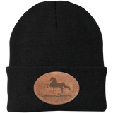 AMERICAN SADDLEBRED ON LEATHER CP90 Knit Cap - Patch