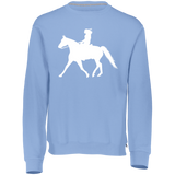 Missouri Fox Trotter LADY FINAL ART WHITE 698HBM Dri-Power Fleece Crewneck Sweatshirt