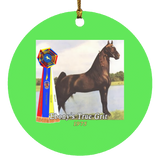 WGC EBONY'S TRUE GRIT SUBORNC Circle Ornament