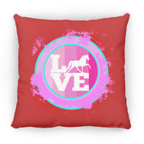 TWH PLEASURE BLEACH SPLATTER PINK TEAL ZP16 Medium Square Pillow