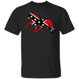 Rebel on the Rail Tennessee Walking Horse Pleasure G500 5.3 oz. T-Shirt