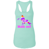 TIE DYE WALK ON NL1533 Ladies Ideal Racerback Tank