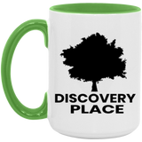 DISCOVERY PLACE LOGO 2023 DESIGN 2 ALL BLACK AM15OZ 15oz. Accent Mug