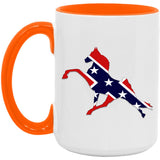 Rebel on the Rail Tennessee Walking Horse Performance AM15OZ 15oz. Accent Mug
