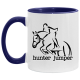 HUNTER JUMPER STYLE 1 4HORSE AM11OZ 11 oz. Accent Mug