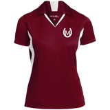 MANES RANCH (white) LST655 Ladies' Colorblock Performance Polo