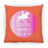 SHE LIVED HAPPILY TWH PLEASURE SHADES OF PINK ZP18 Large Square Pillow