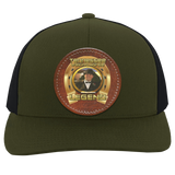 JOHN ALLAN CALLAWAY (Legends Series) Round Leather Patch 104C Trucker Snap Back - Patch