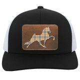 TENNESSEE WALKING HORSE PERFORMANCE LEATHER BURBURY 104C Trucker Snap Back - Patch