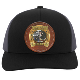 BLAISE BROCCARD (Legends Series) Round Leather Patch 104C Trucker Snap Back - Patch