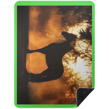 BLACK HORSE 1 BSHL Premium Black Sherpa Blanket 60x80