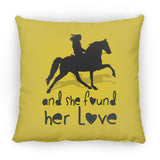 SHE FOUND HER LOVE (TWH pleasure)Bblack art ZP18 Large Square Pillow