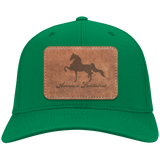 AMERICAN SADDLEBRED ON LEATHER CP80 Twill Cap - Patch