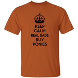 REAL DADS BUY PONIES (black) G500 5.3 oz. T-Shirt