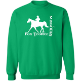 MISSOURI FOX TROTTER (white) 4HORSE G180 Crewneck Pullover Sweatshirt