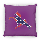 Rebel on the Rail Tennessee Walking Horse Performance ZP18 Large Square Pillow