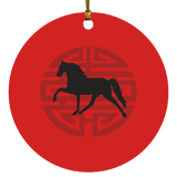 Tennessee Walking Horse  PLEASURE JAPANESE ART SUBORNC Circle Ornament
