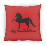American Saddlebred 2 (black) ZP16 Medium Square Pillow