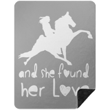 SHE FOUND HER LOVE BLANKET TWH PERFORMANCE BSHL Premium Black Sherpa Blanket 60x80