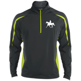 Missouri Fox Trotter WITH MALE RIDER WHITE ST851 Men's Sport Wicking Colorblock 1/2 Zip