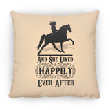 HAPPILY EVER AFTER (TWH Pleasure) Blk ZP16 Medium Square Pillow