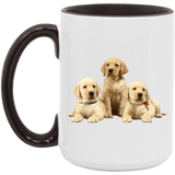 YELLOW LAB PUPS 1 AM15OZ 15oz. Accent Mug