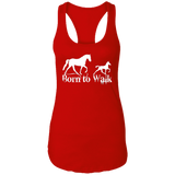 BORN TO WALK NL1533 Ladies Ideal Racerback Tank