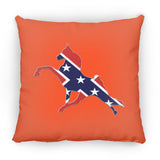 Rebel on the Rail Tennessee Walking Horse Performance ZP18 Large Square Pillow
