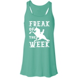 FREAK OF THE WEEK (WHITE) B8800 Flowy Racerback Tank