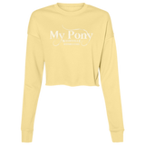 MY PONY NASHVILLE B7503 Ladies' Cropped Fleece Crew