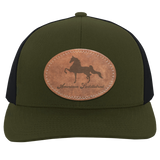 AMERICAN SADDLEBRED ON LEATHER 104C Trucker Snap Back - Patch