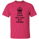 REAL DADS BUY PONIES (black) G500 5.3 oz. T-Shirt