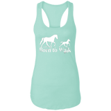 BORN TO WALK NL1533 Ladies Ideal Racerback Tank