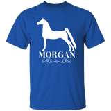 MORGAN STYLE 1 (WHITE) 4HORSE G500 5.3 oz. T-Shirt