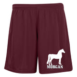 MORGAN 2 1423 Ladies' Moisture-Wicking 7 inch Inseam Training Shorts