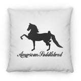 American Saddlebred 2 (black) ZP18 Large Square Pillow