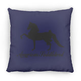 American Saddlebred 2 (black) ZP16 Medium Square Pillow