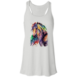 EQUINE ABSTRACT 1 4HORSE B8800 Flowy Racerback Tank
