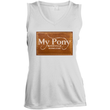 MY PONY NASHVILLE BRAND LST352 Ladies' Sleeveless V-Neck Performance Tee