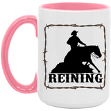 REINING STYLE 1 4HORSE AM15OZ 15oz. Accent Mug