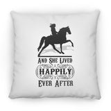 HAPPILY EVER AFTER (TWH Pleasure) Blk ZP18 Large Square Pillow