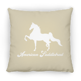 AMERICAN SADDLEBRED (DESIGN 1) WHITE 4HORSE PILLOWS THREE SIZES