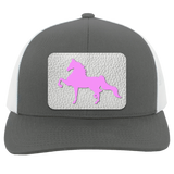 AMERICAN SADDLEBRED PINK 104C Trucker Snap Back - Patch